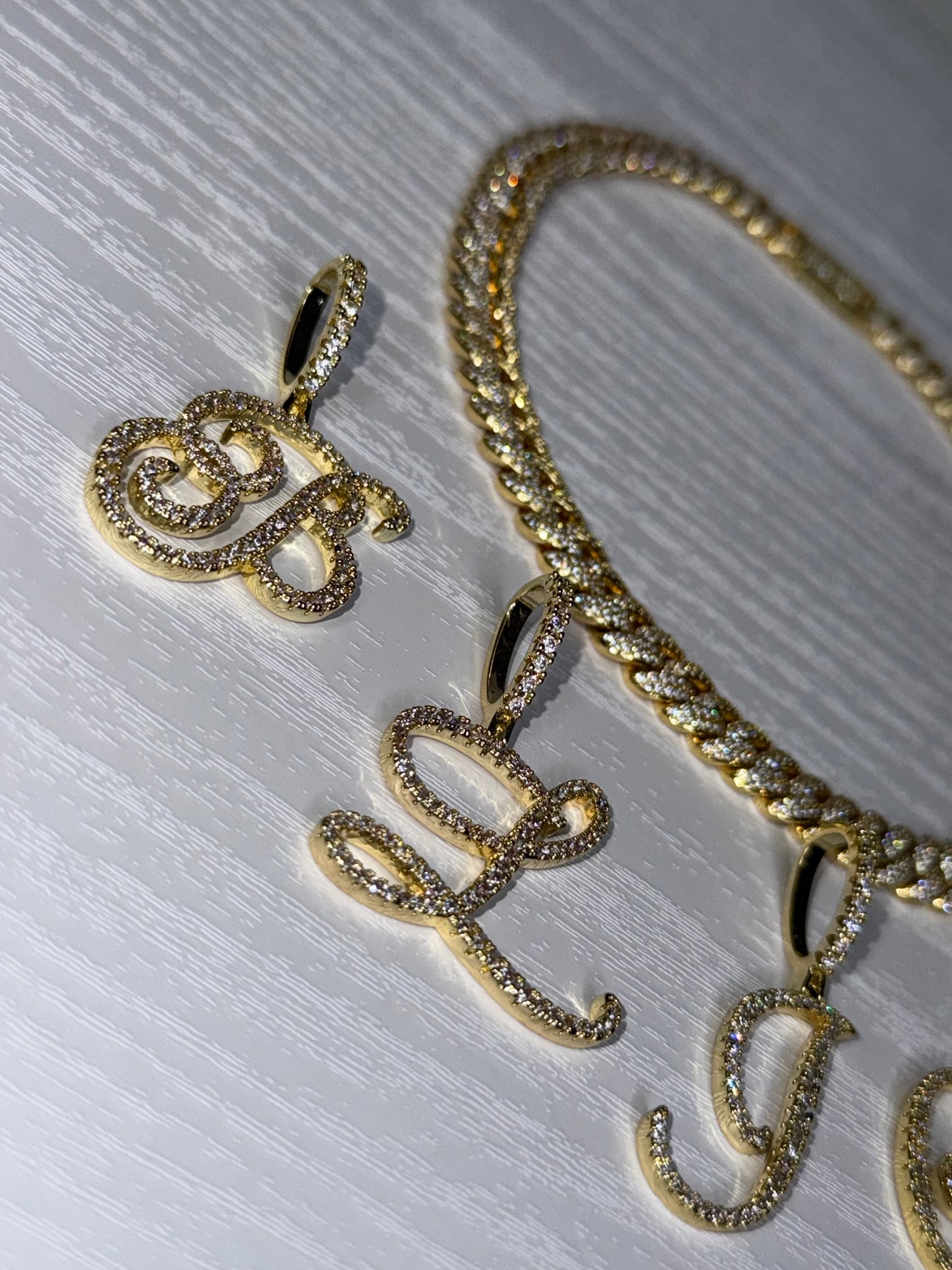 Bling Initial Cuban