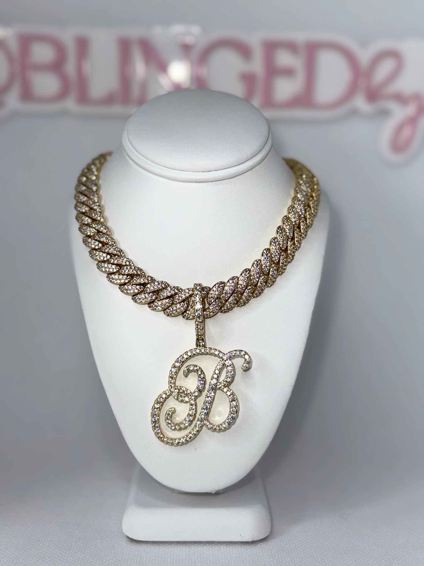 Bling Initial Cuban