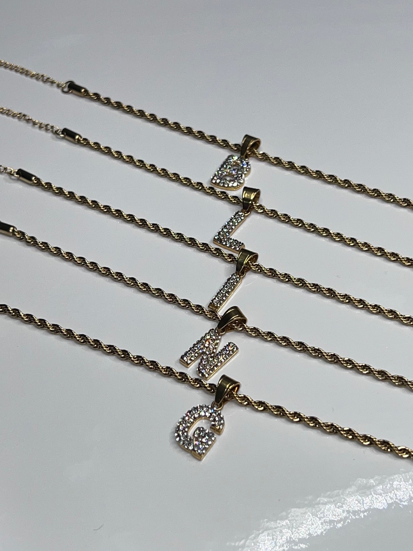 Bubble Initial Anklet