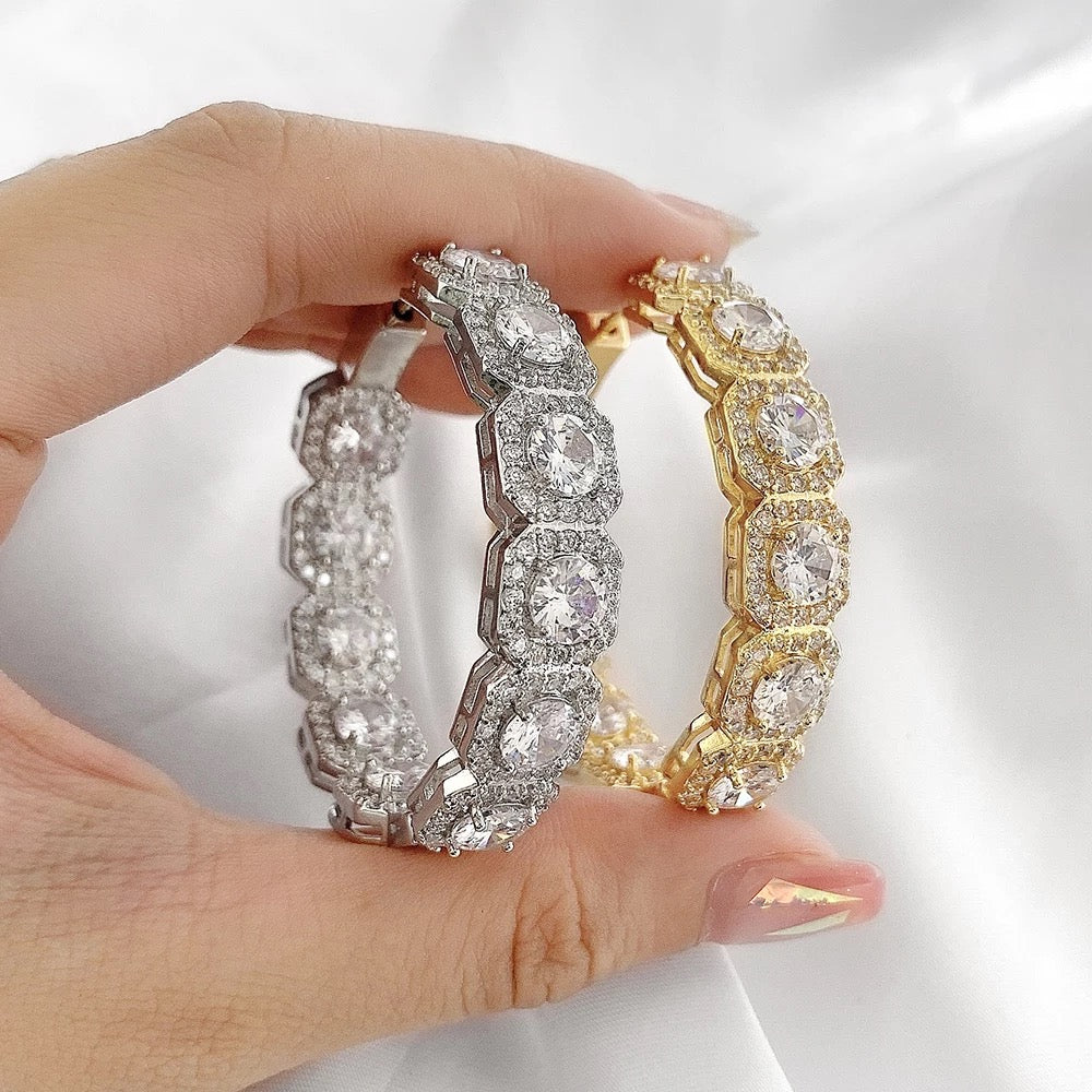 Diamond Princess Hoops