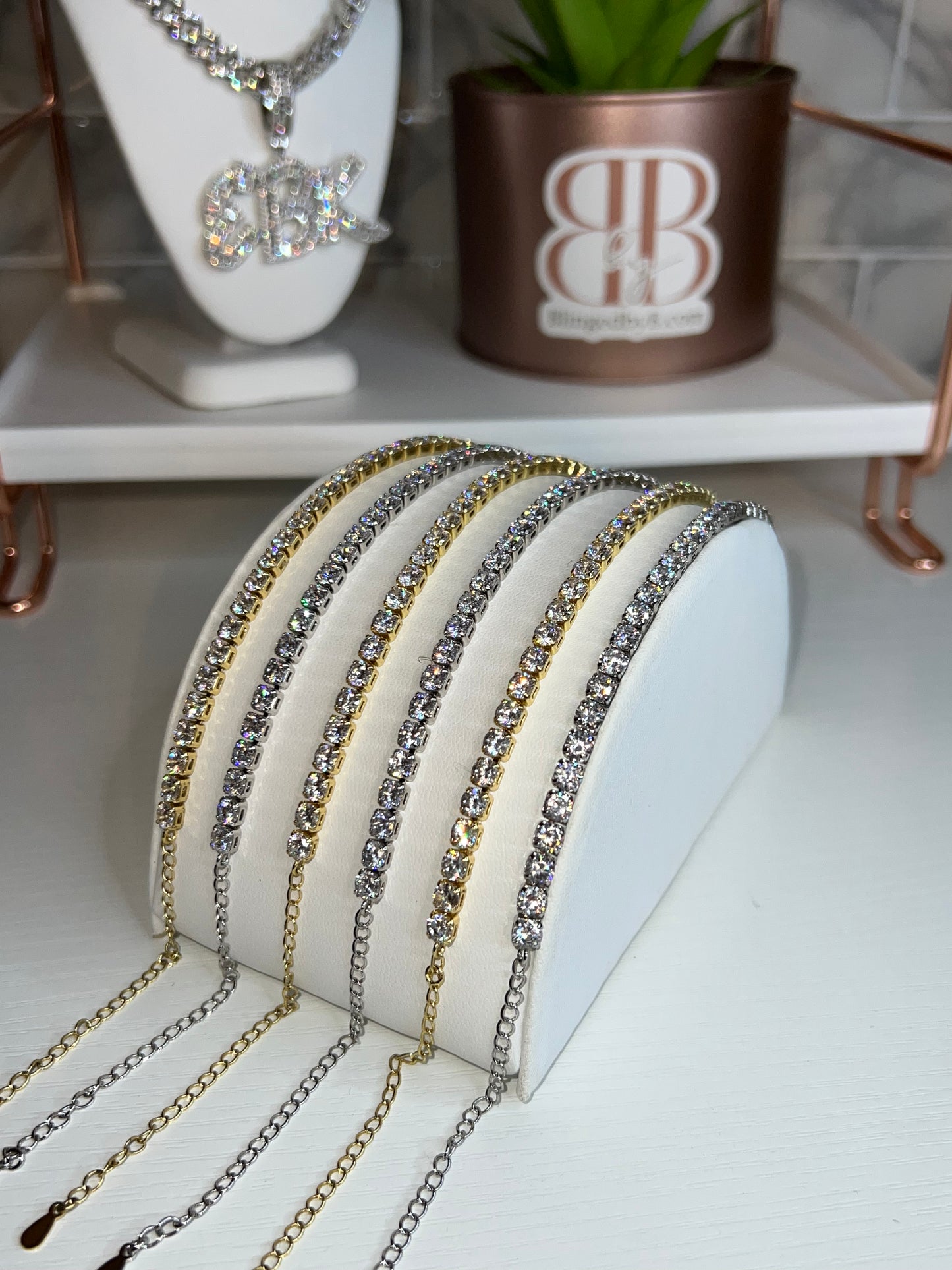 Bling Tennis Anklet