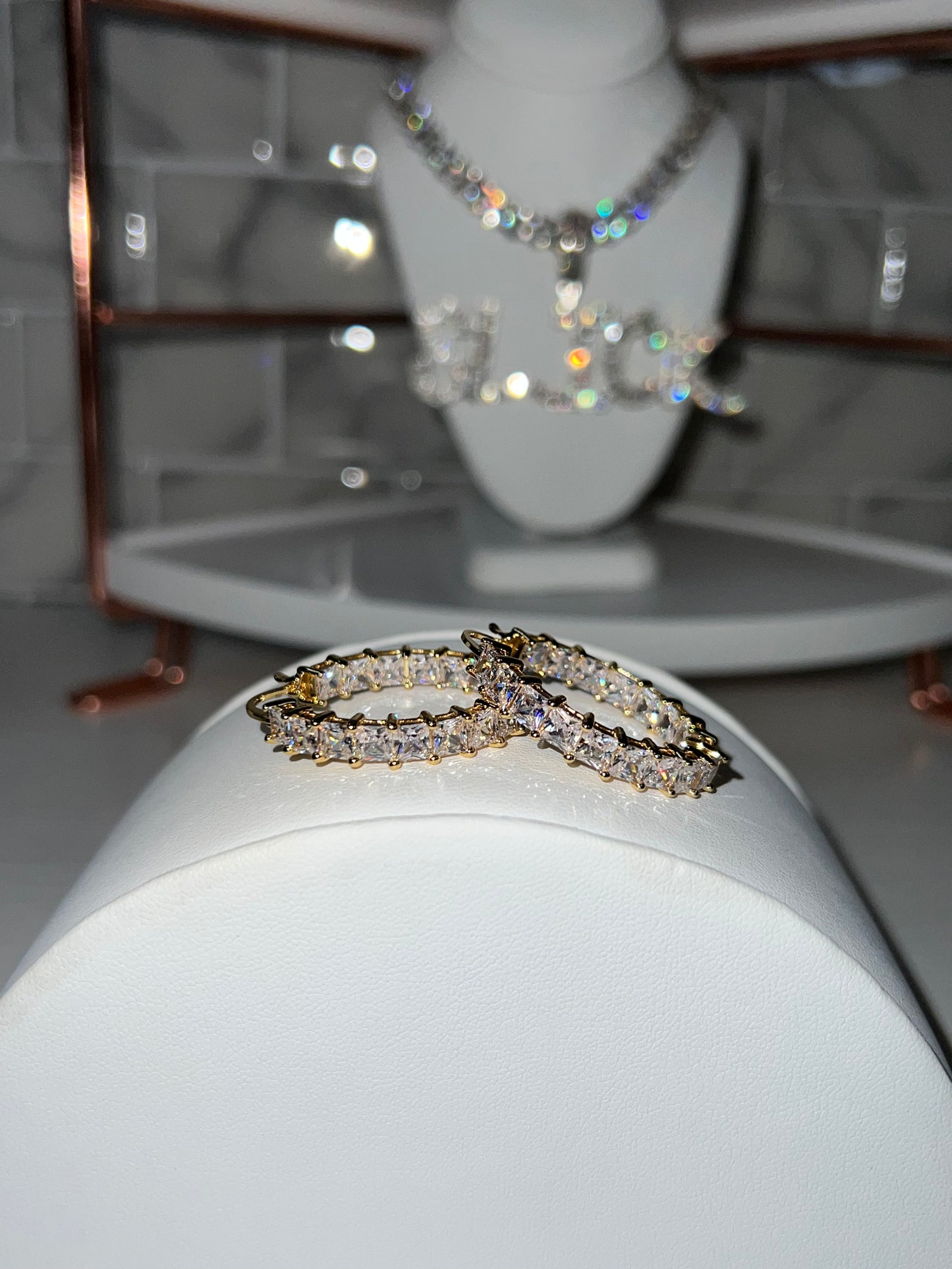 Mini Bling Hoops