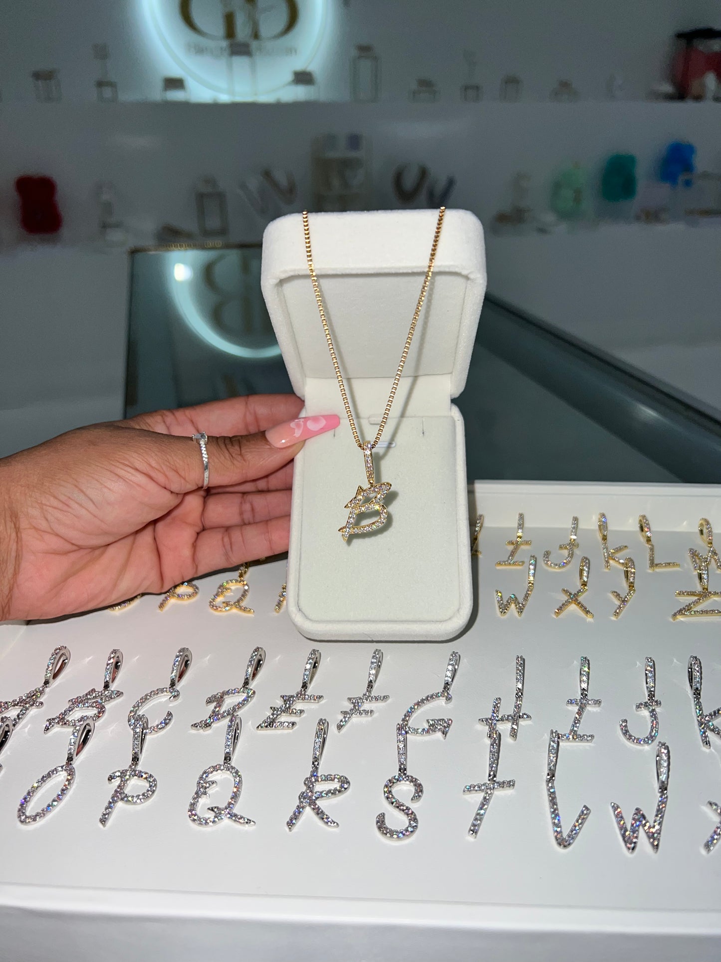 On Point Initial Necklace