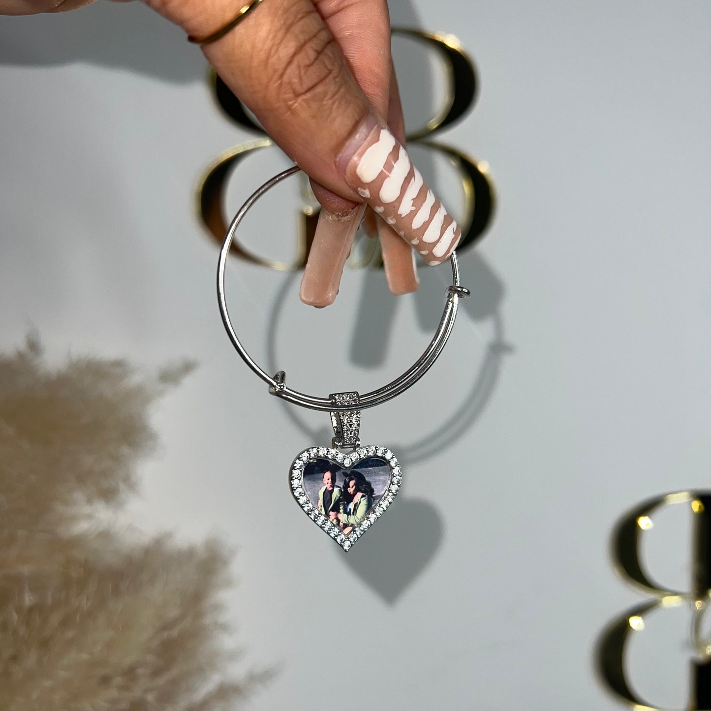 Mini Iced Picture Bling Bangle