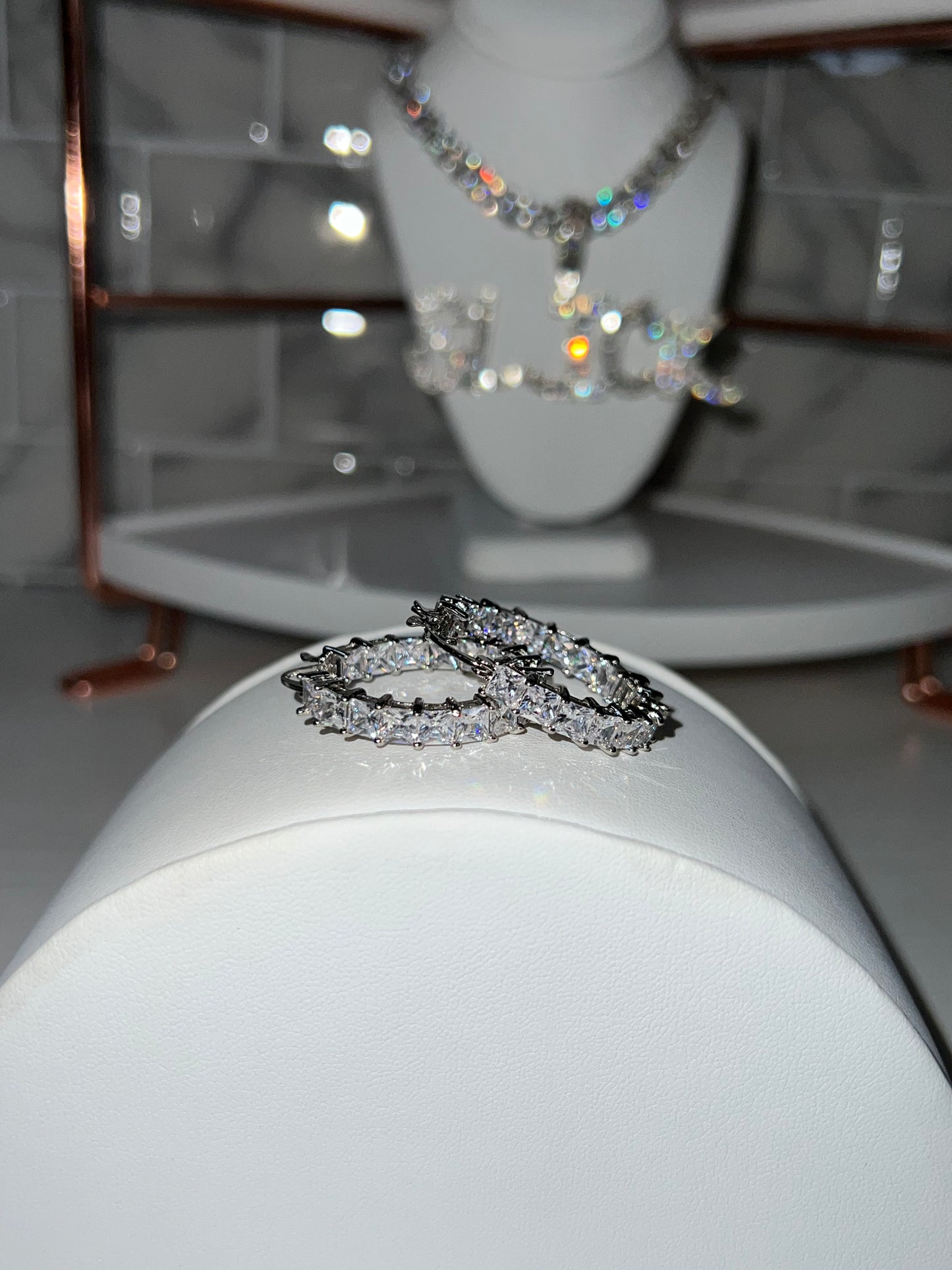 Mini Bling Hoops