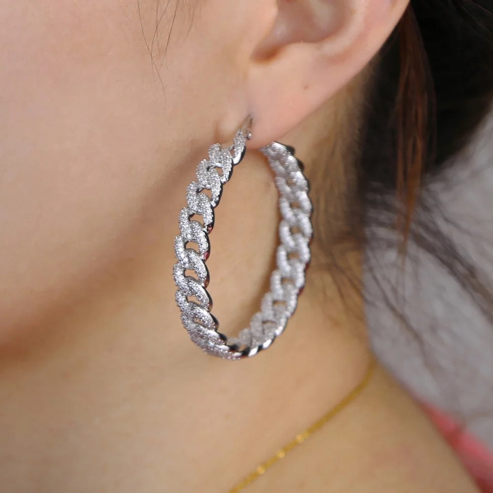 Bling Cuban Hoops