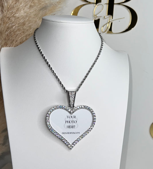 Custom 65mm Heart Necklace