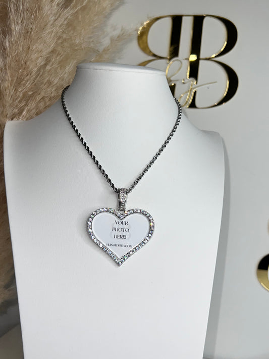 45mm Custom Heart Necklace